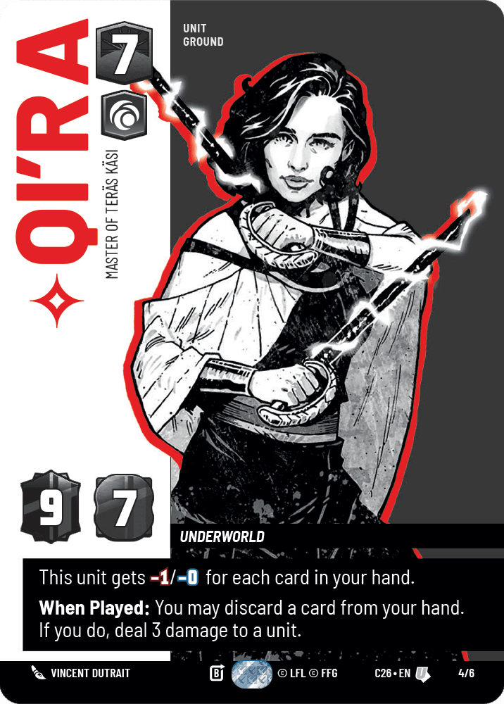 ⟡ Qi'ra, Master of Teräs Käsi