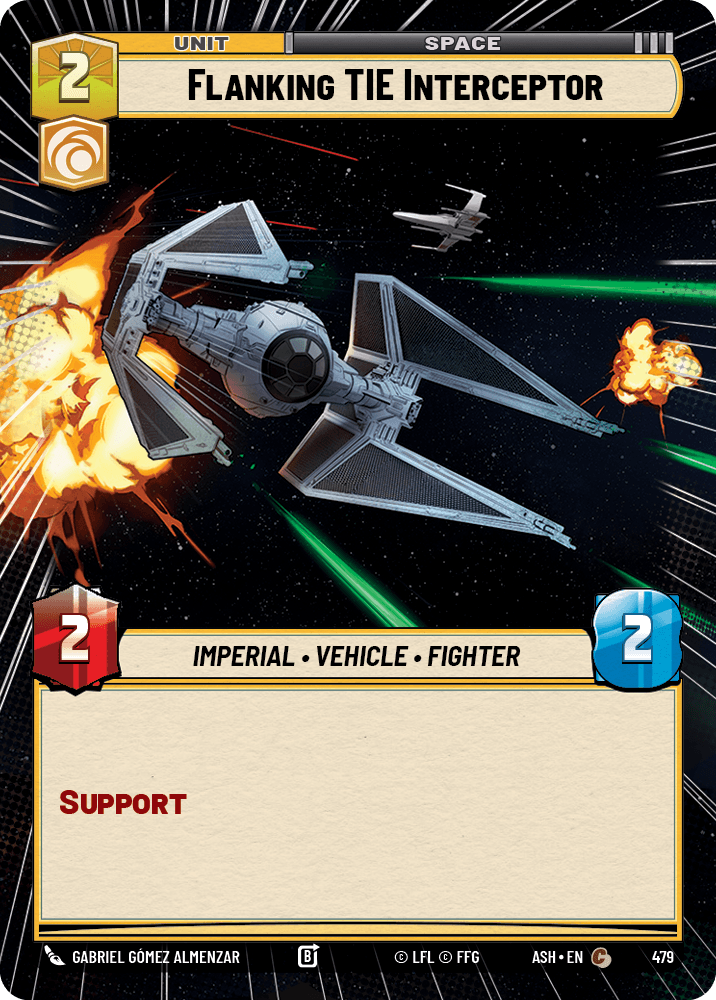 Flanking TIE Interceptor