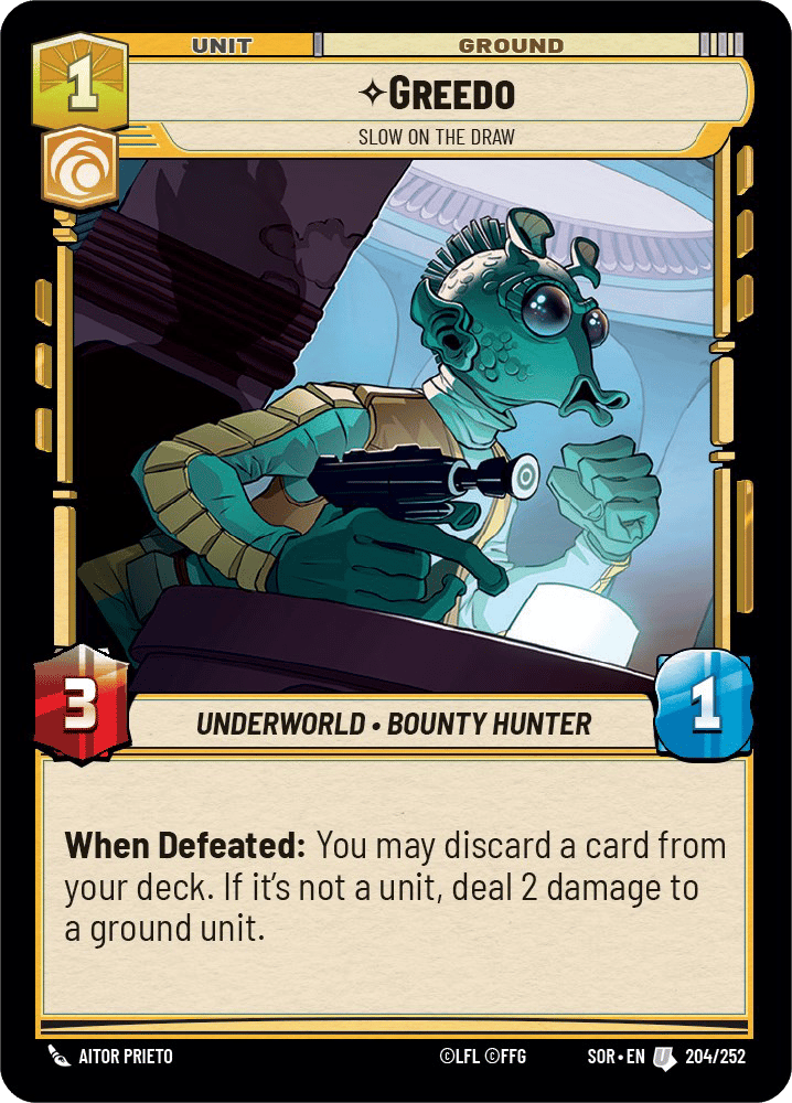 ⟡ Greedo, Slow on the Draw