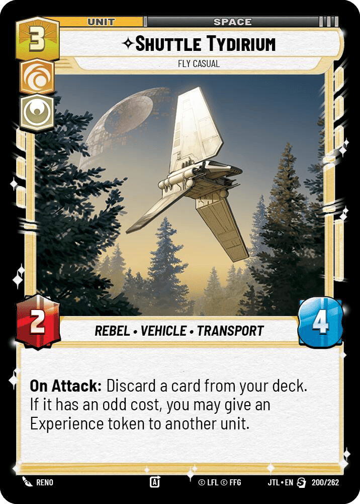 ⟡ Shuttle Tydirium, Fly Casual