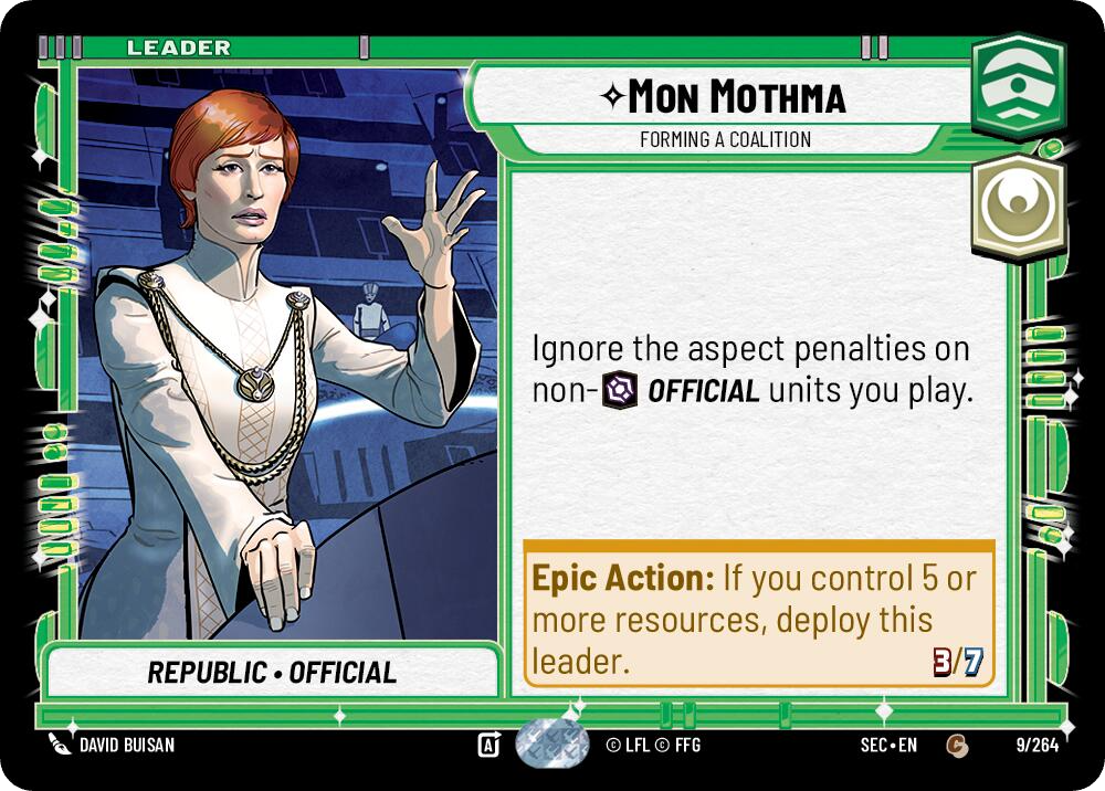 ⟡ Mon Mothma, Forming a Coalition