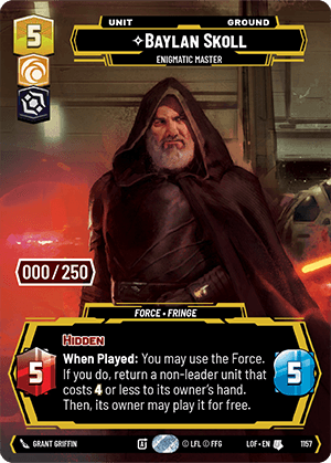 ⟡ Baylan Skoll, Enigmatic Master