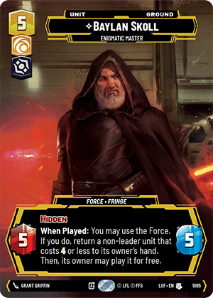 ⟡ Baylan Skoll, Enigmatic Master