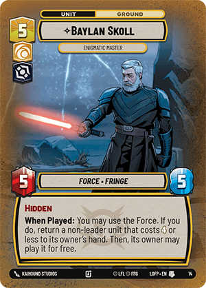 ⟡ Baylan Skoll, Enigmatic Master