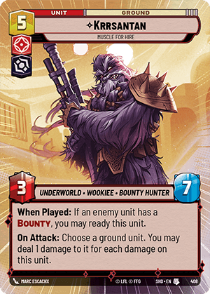 ⟡ Krrsantan, Muscle for Hire