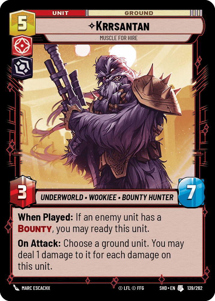⟡ Krrsantan, Muscle for Hire