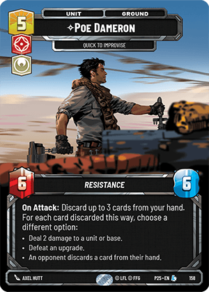 ⟡ Poe Dameron, Quick to Improvise