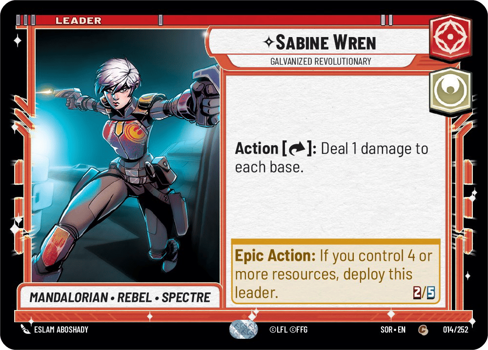 ⟡ Sabine Wren, Galvanized Revolutionary