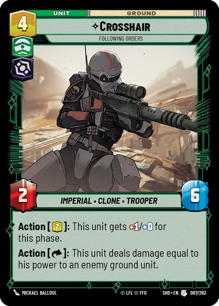 ⟡ Crosshair, Following Orders