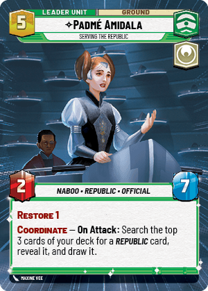 ⟡ Padmé Amidala, Serving the Republic (back)