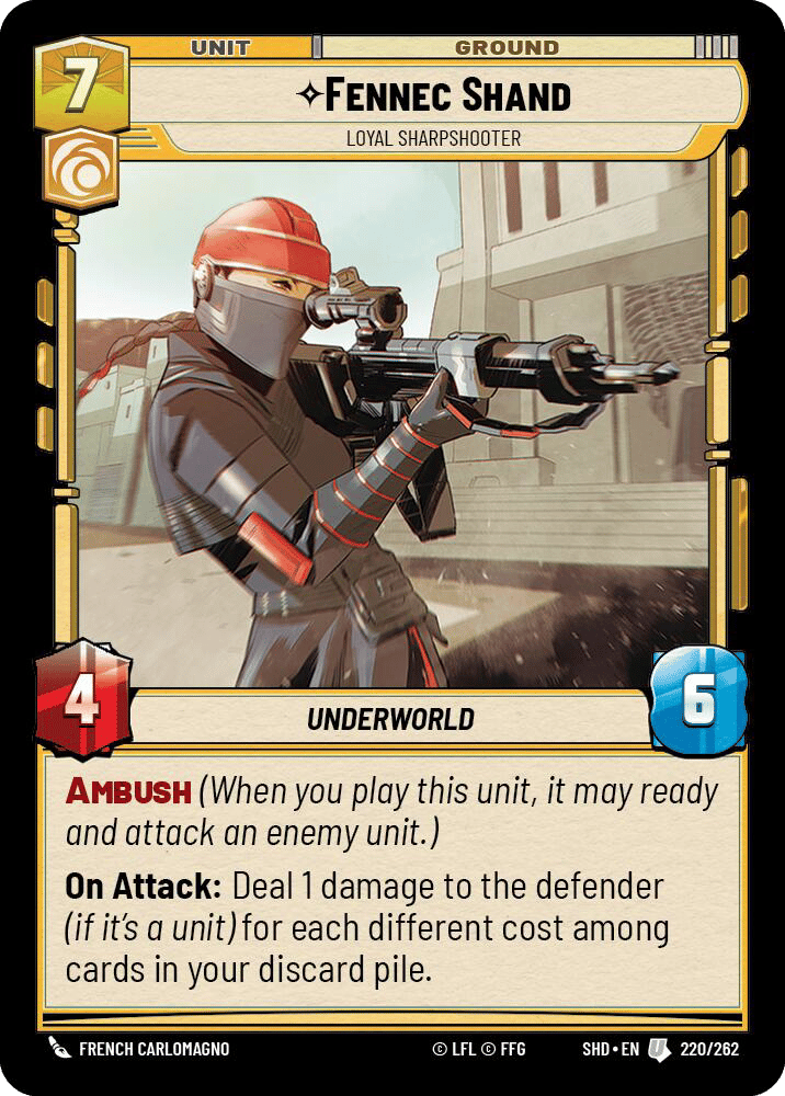 ⟡ Fennec Shand, Loyal Sharpshooter