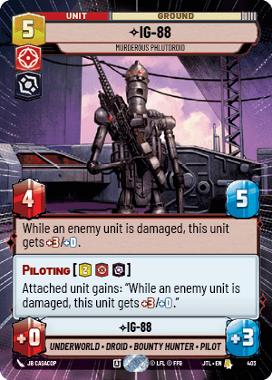 ⟡ IG-88, Murderous Phlutdroid