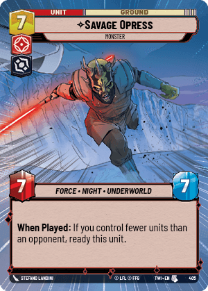 ⟡ Savage Opress, Monster