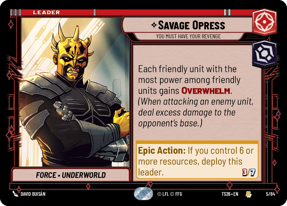 ⟡ Savage Opress, You Must Have Your Revenge