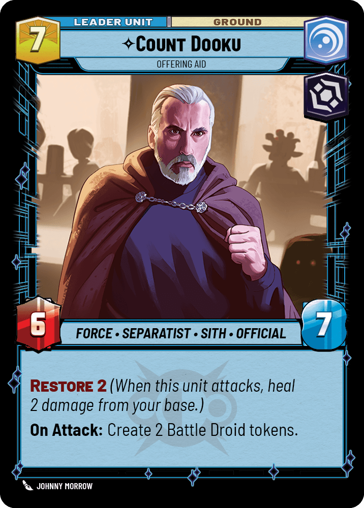 ⟡ Count Dooku, Offering Aid (back)