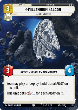 ⟡ Millennium Falcon, Get Out And Push