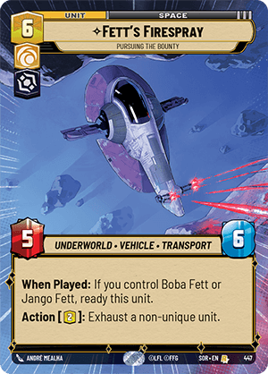 ⟡ Fett's Firespray, Pursuing the Bounty