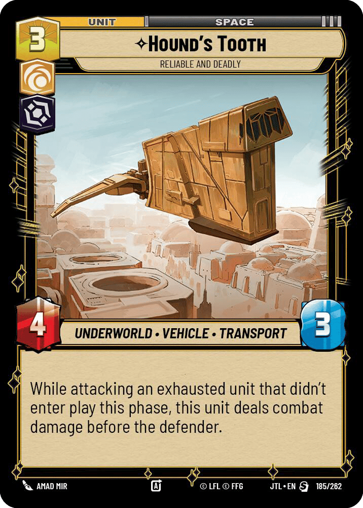 ⟡ Hound's Tooth, Reliable and Deadly