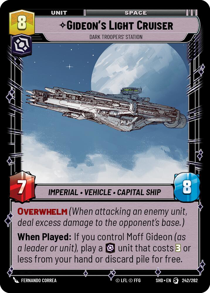 ⟡ Gideon's Light Cruiser, Dark Troopers' Station