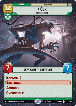 ⟡ Gor, Grievous's Pet