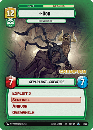 ⟡ Gor, Grievous's Pet
