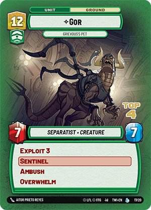 ⟡ Gor, Grievous's Pet