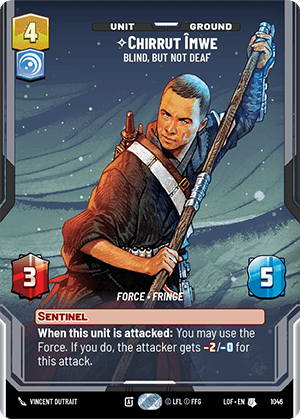 ⟡ Chirrut Îmwe, Blind, but not Deaf