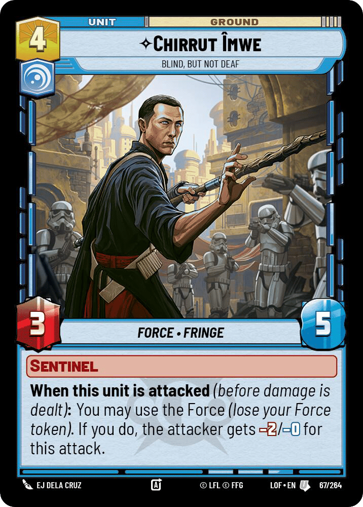⟡ Chirrut Îmwe, Blind, but not Deaf