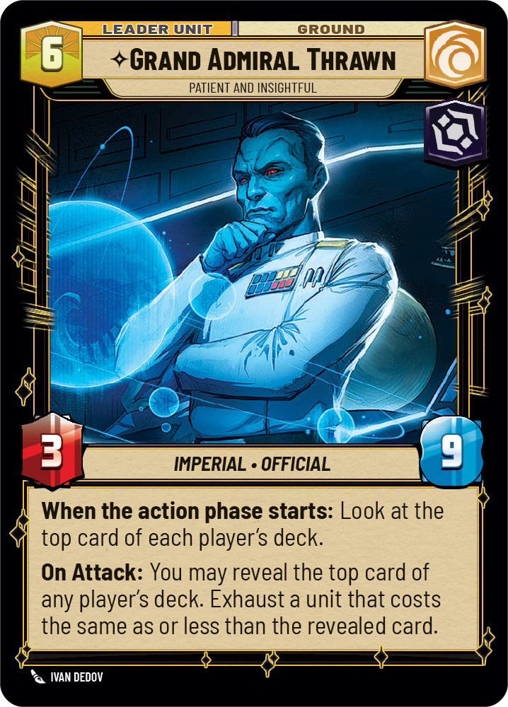 ⟡ Grand Admiral Thrawn, Patient and Insightful (back)