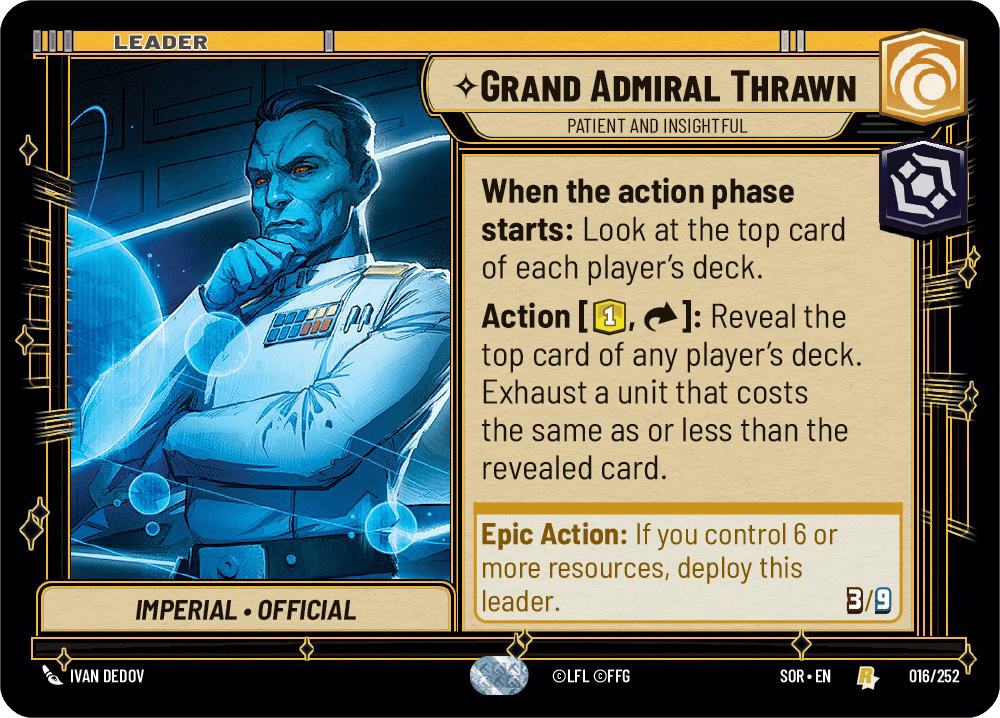 ⟡ Grand Admiral Thrawn, Patient and Insightful