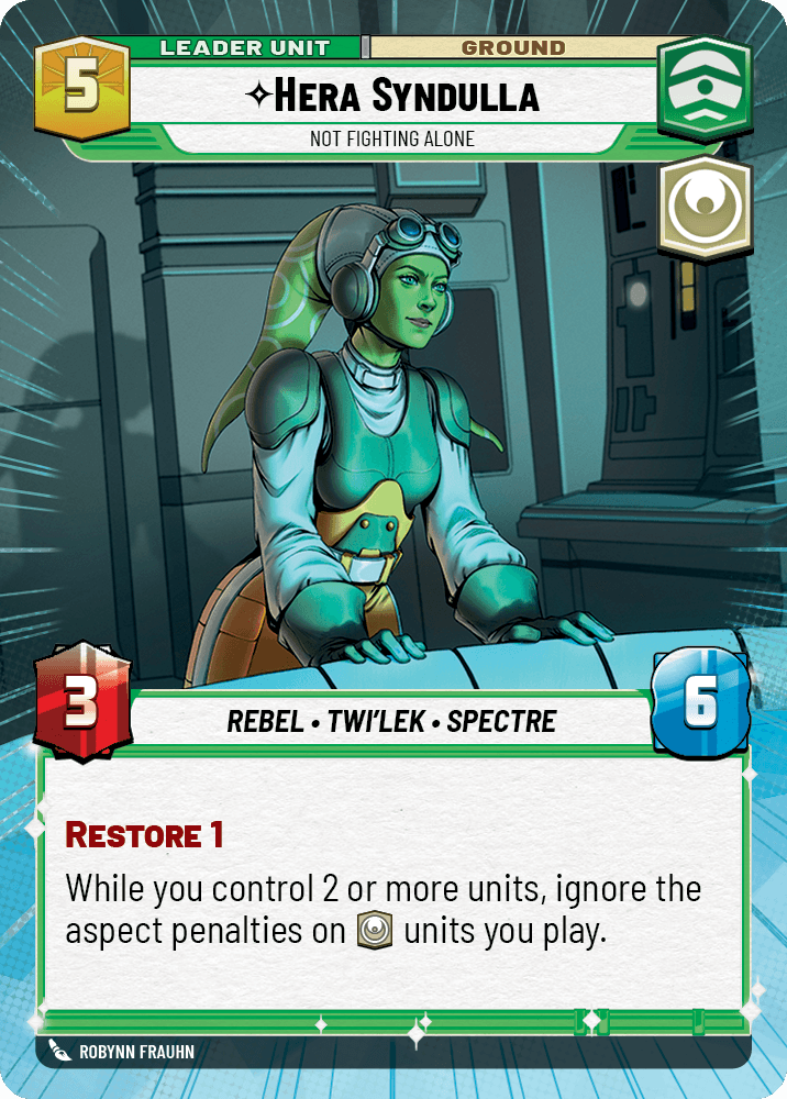 ⟡ Hera Syndulla, Not Fighting Alone (back)