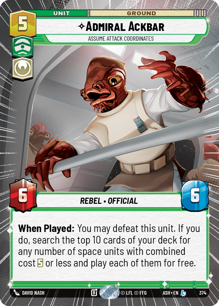 ⟡ Admiral Ackbar, Assume Attack Coordinates