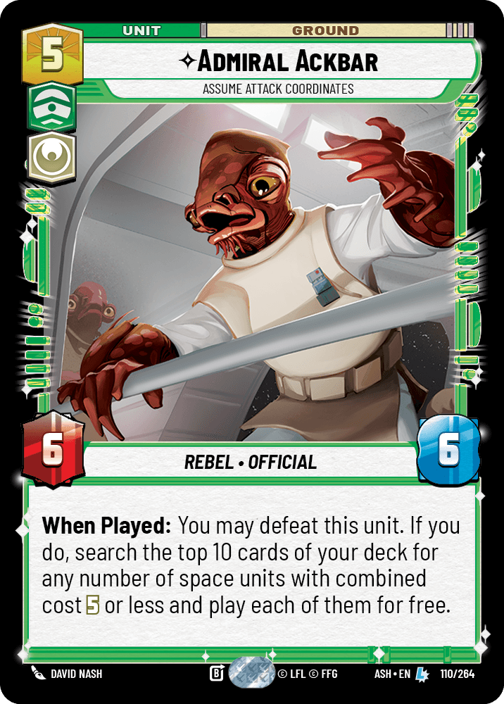 ⟡ Admiral Ackbar, Assume Attack Coordinates