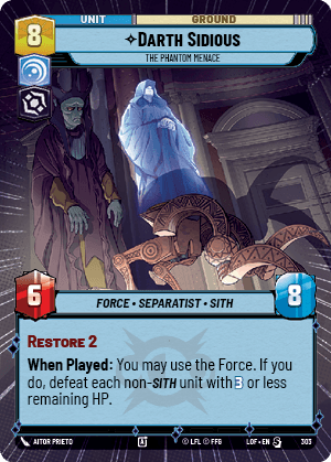 ⟡ Darth Sidious, The Phantom Menace