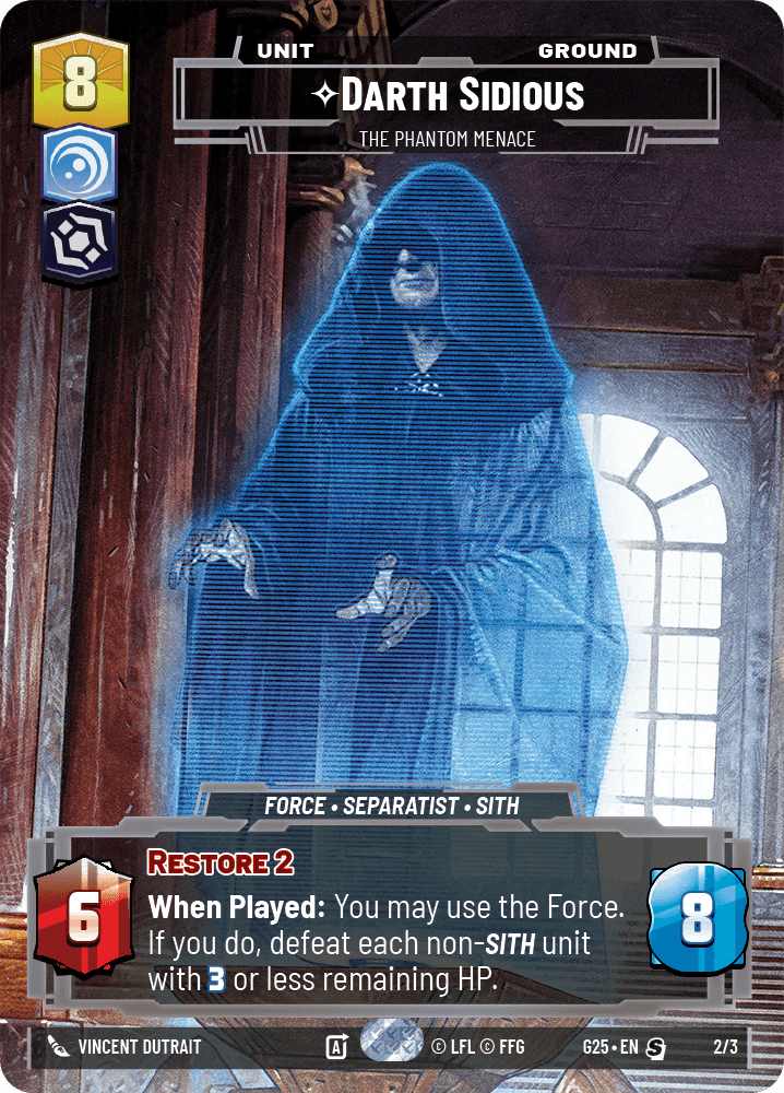 ⟡ Darth Sidious, The Phantom Menace
