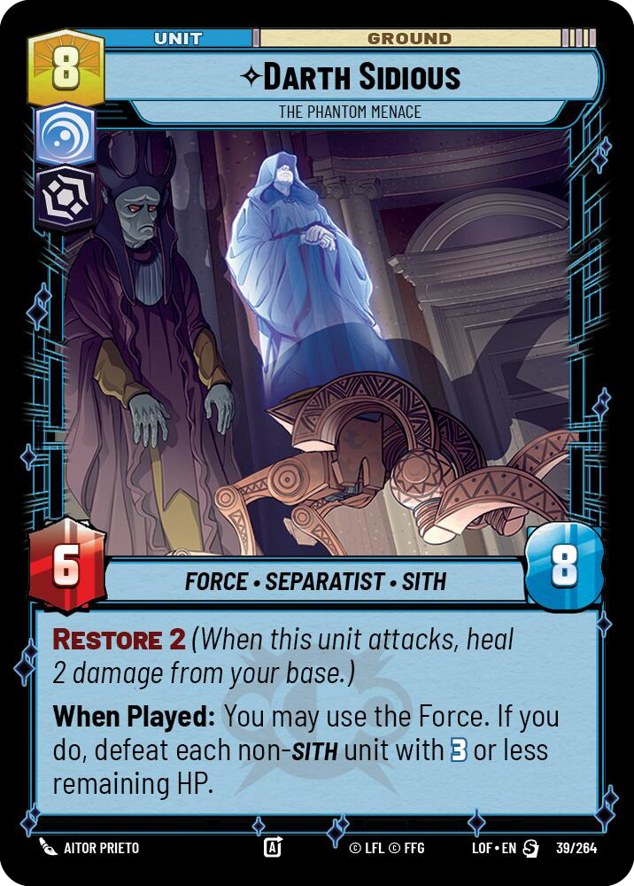 ⟡ Darth Sidious, The Phantom Menace
