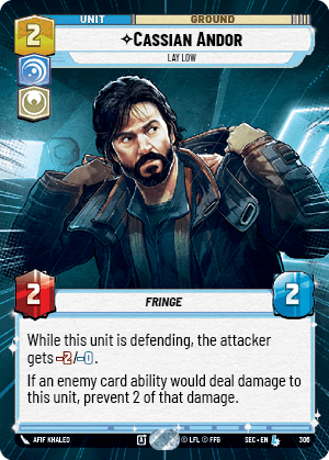 ⟡ Cassian Andor, Lay Low