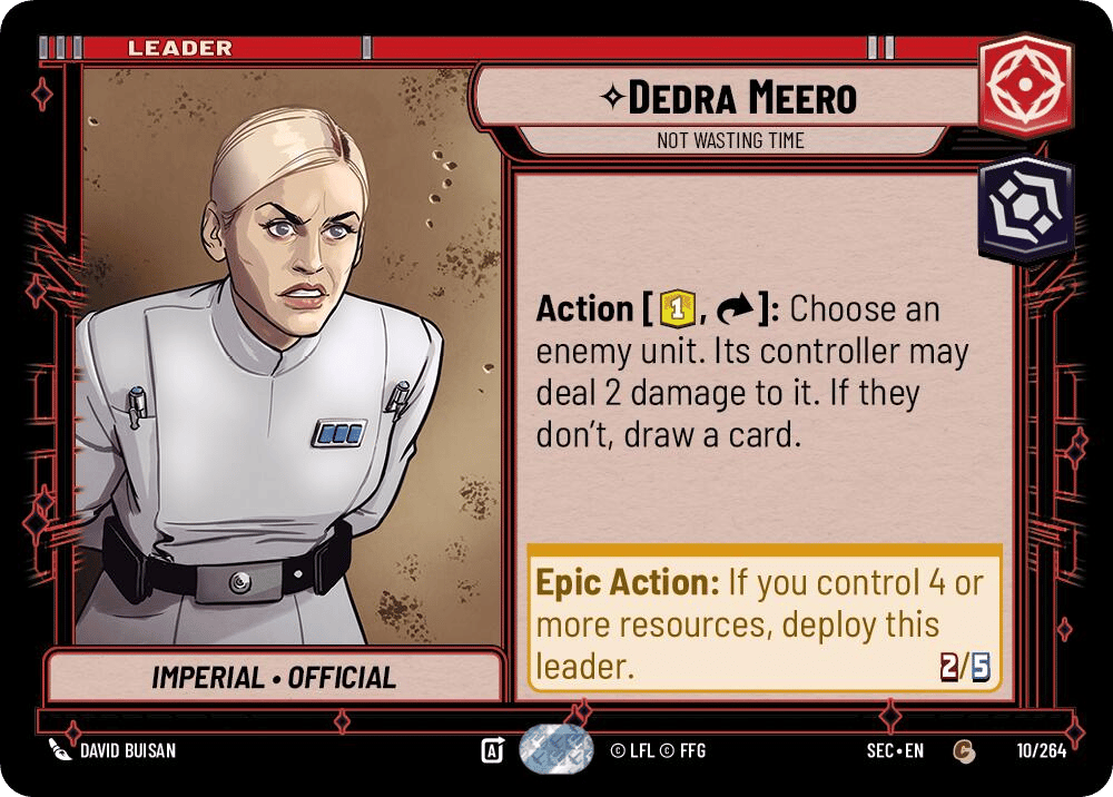 ⟡ Dedra Meero, Not Wasting Time