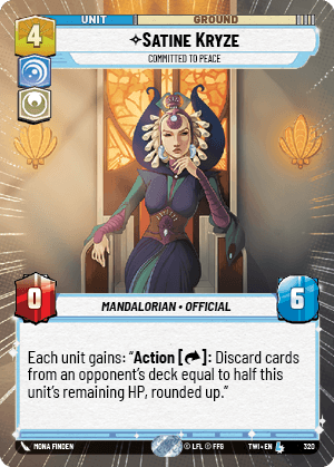 ⟡ Satine Kryze, Committed to Peace