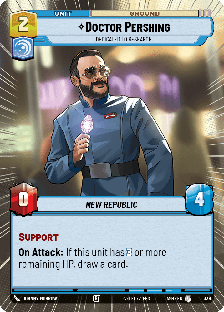 ⟡ Doctor Pershing, Dedicated to Research