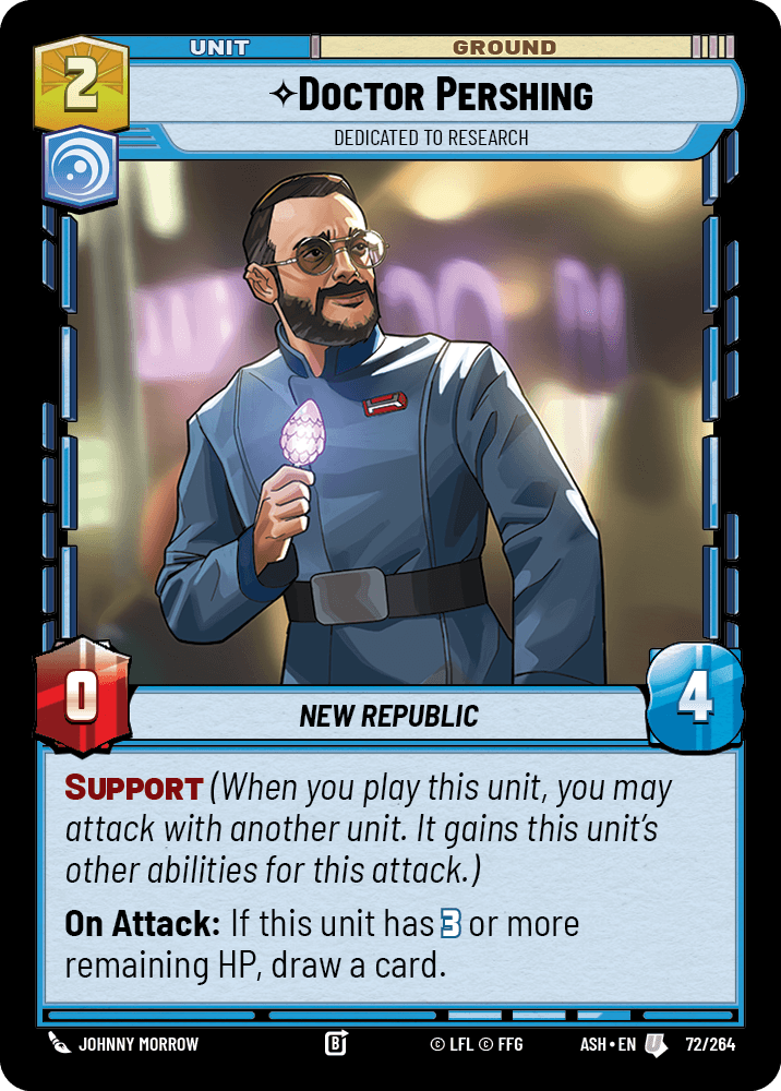 ⟡ Doctor Pershing, Dedicated to Research