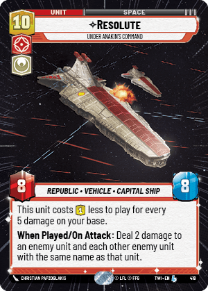 ⟡ Resolute, Under Anakin's Command