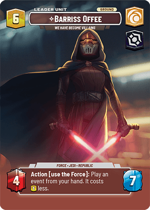 ⟡ Barriss Offee, We Have Become Villains (back)