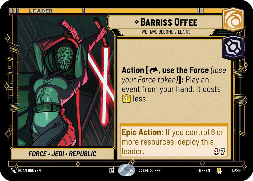 ⟡ Barriss Offee, We Have Become Villains