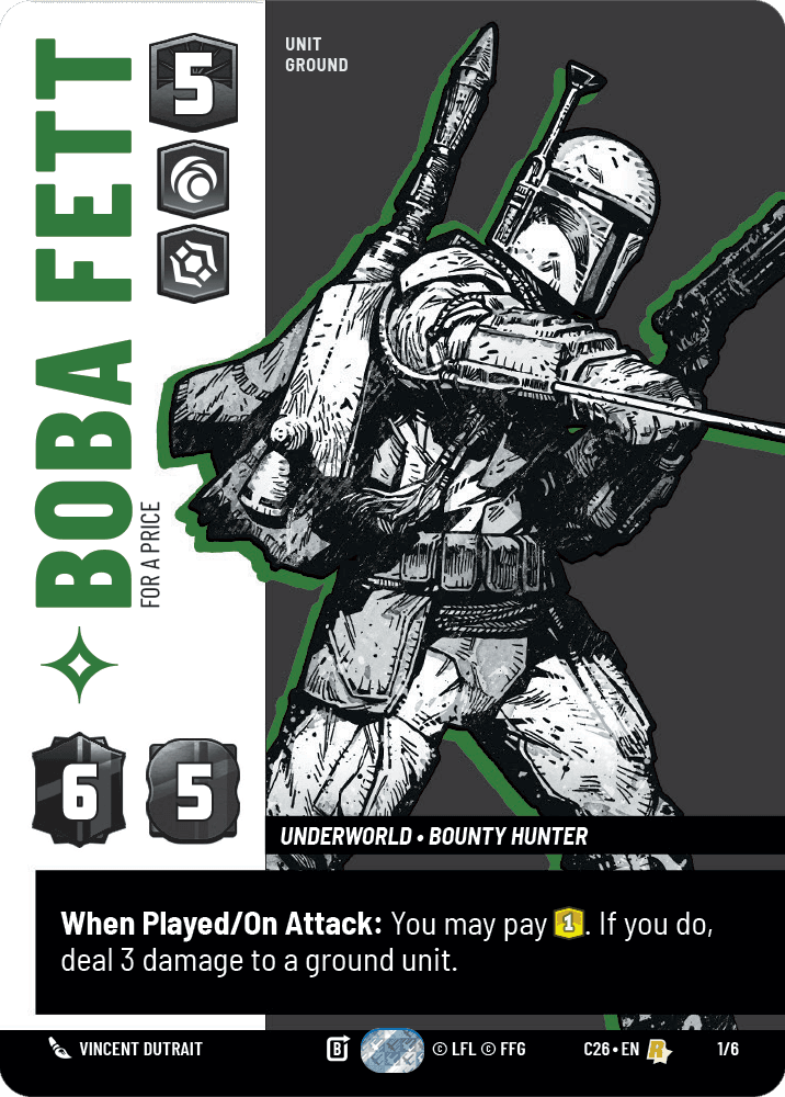⟡ Boba Fett, For a Price