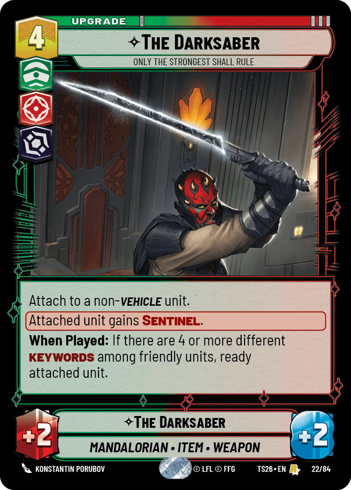 ⟡ The Darksaber, Only the Strongest Shall Rule