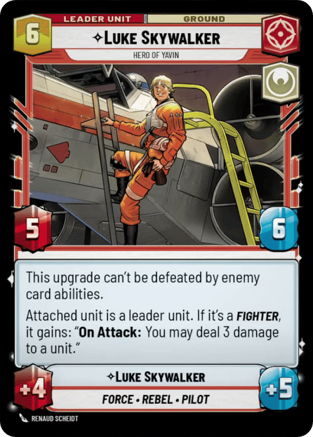 ⟡ Luke Skywalker, Hero of Yavin (back)