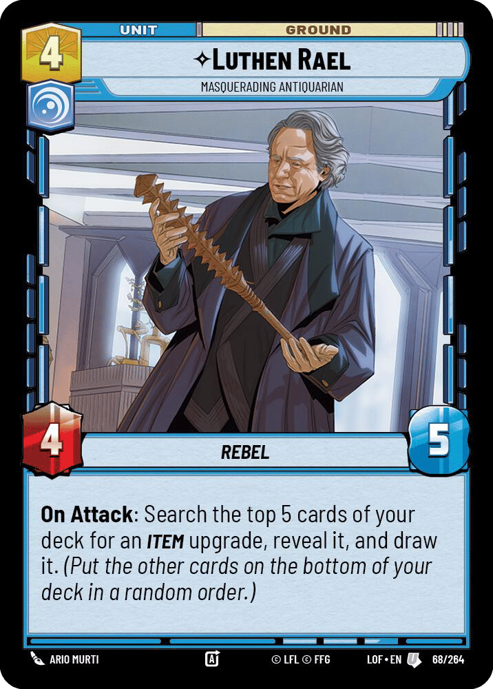 ⟡ Luthen Rael, Masquerading Antiquarian