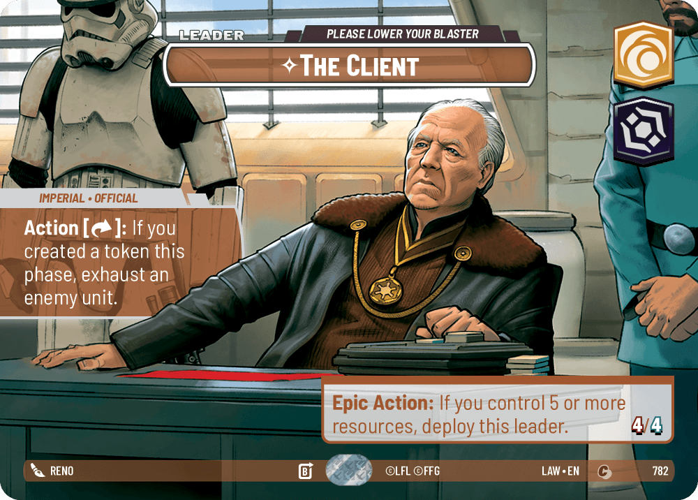 ⟡ The Client, Please Lower Your Blaster