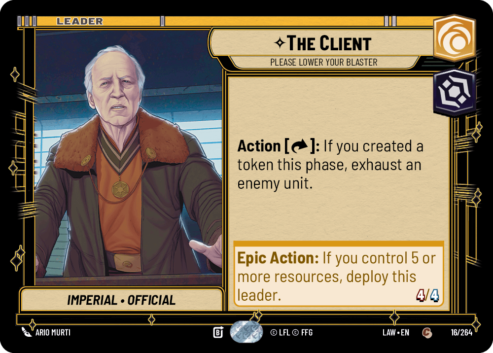 ⟡ The Client, Please Lower Your Blaster